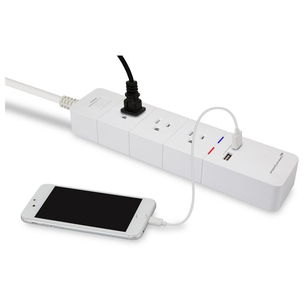 3-Outlet/2 USB Ports Wi-Fi Alexa Enabled Power Strip - Super Arbor