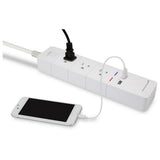 3-Outlet/2 USB Ports Wi-Fi Alexa Enabled Power Strip - Super Arbor