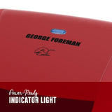 103 sq. in. Red Indoor Grill with Removable Plates
