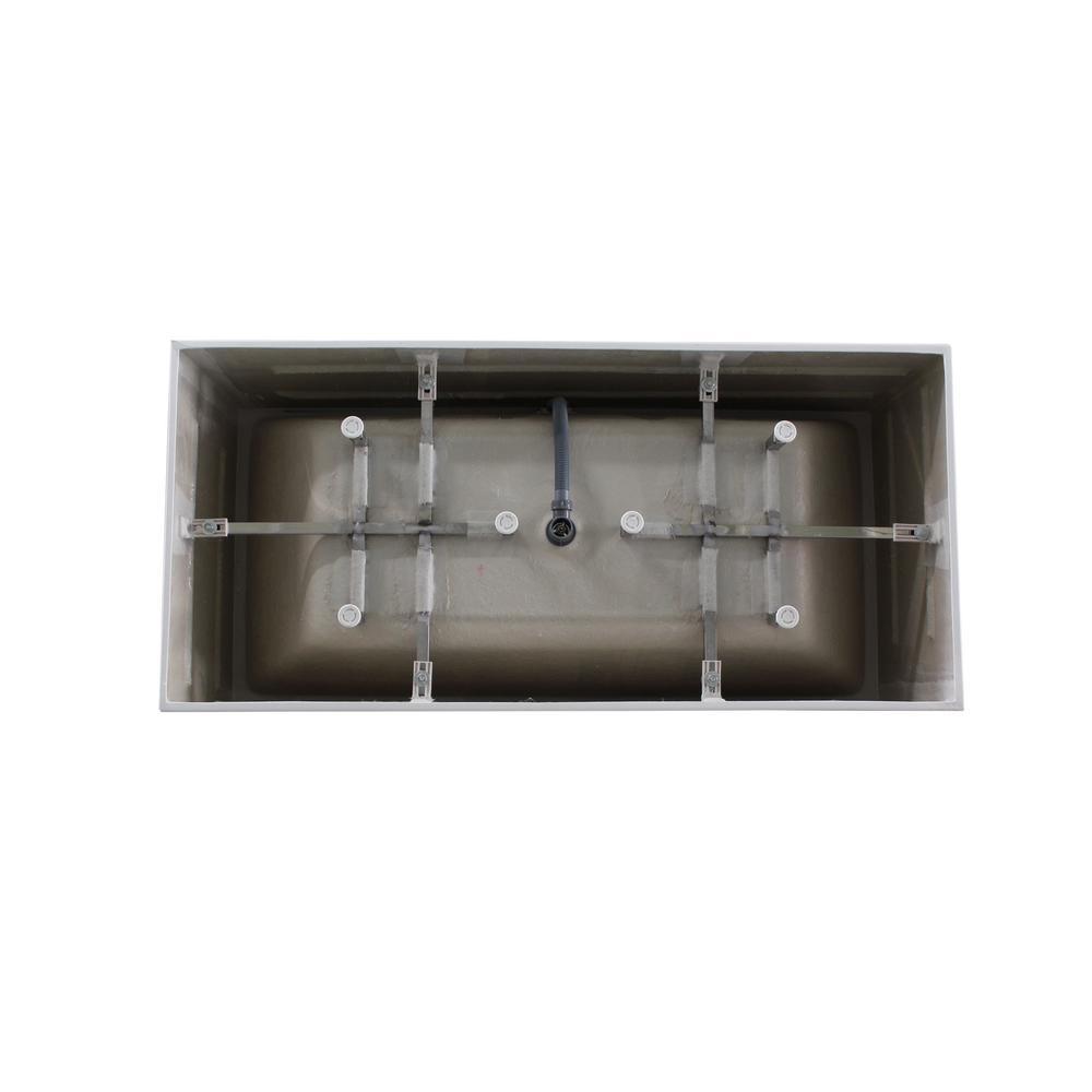 Talence 59 in. Acrylic Flatbottom Freestanding Bathtub in White - Super Arbor