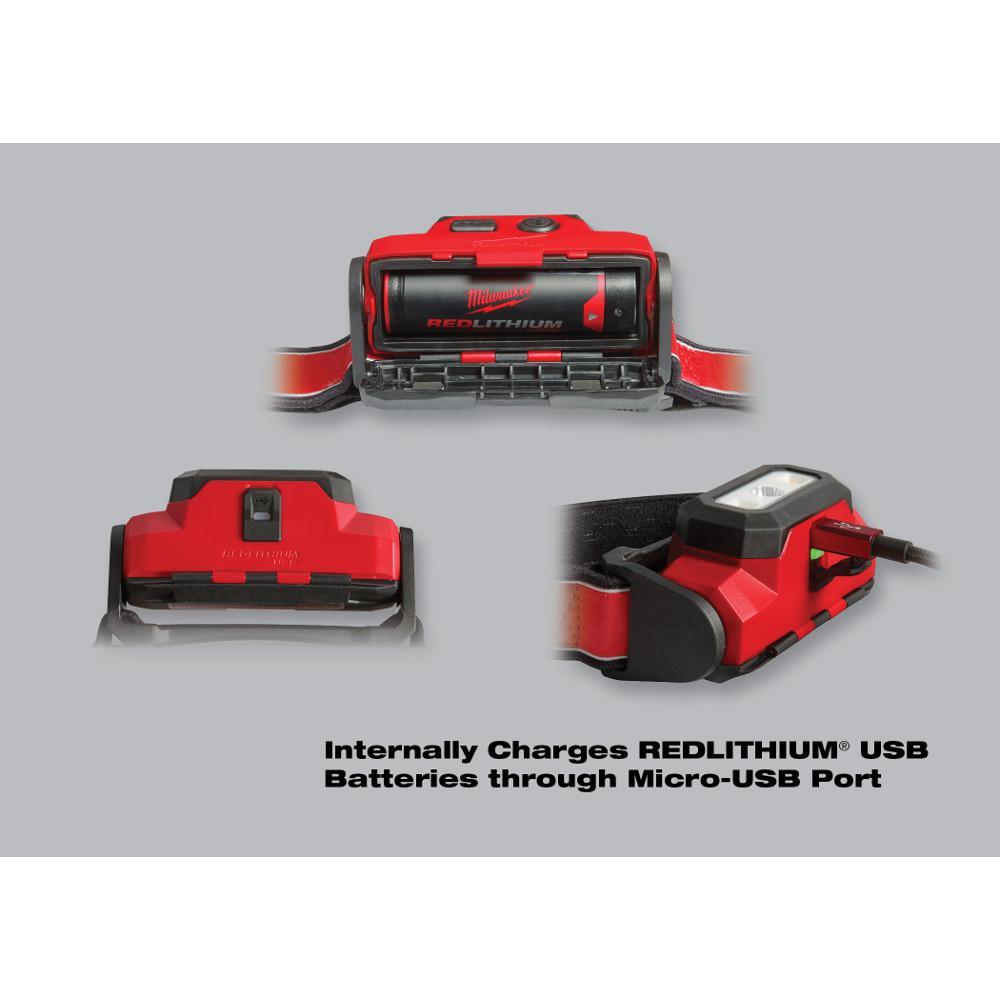 475 Lumens LED Rechargeable Hard Hat Headlamp w/BOLT White Type 1 Class C Full Brim Vented Hard Hat - Super Arbor