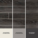 Benson Nero 6 in. x 36 in. Matte Porcelain Floor and Wall Tile (13.5 sq. ft./Case)