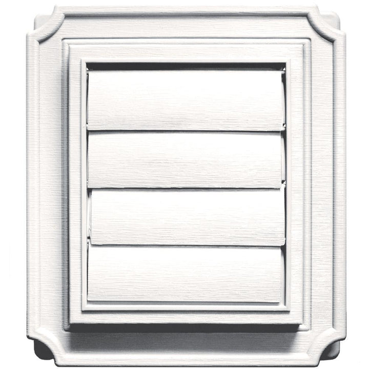 Scalloped Exhaust Siding Vent #117-Bright White - Super Arbor