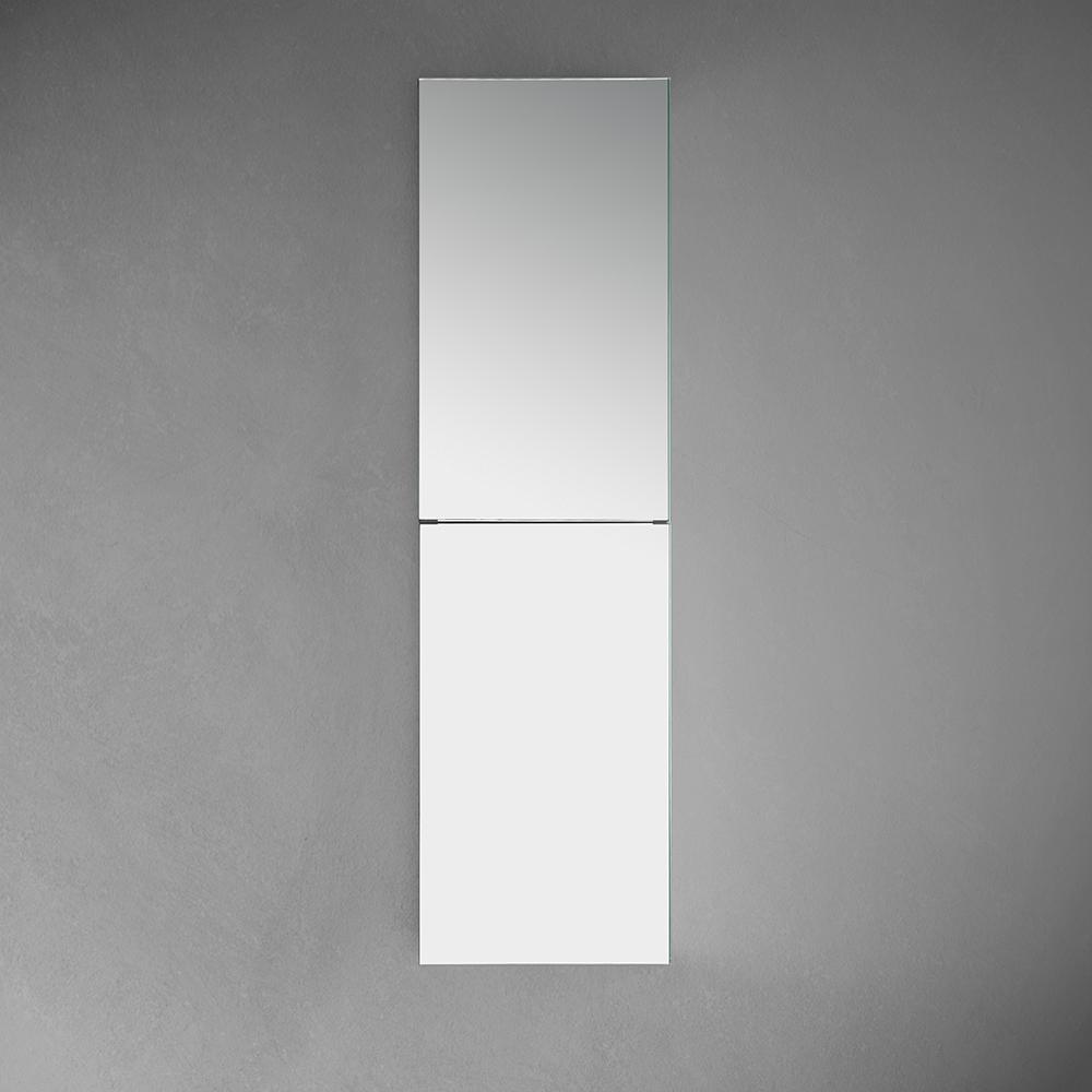 15 in. W x 52 in. H x 5 in. D Frameless Recessed or Surface-Mounted Bathroom Medicine Cabinet - Super Arbor
