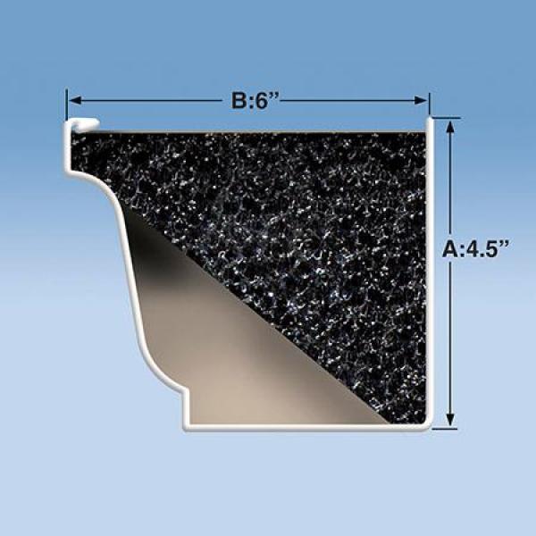 EZ 4 ft. Foam Filter Plastic Gutter Guard for 6 in. K-Style (24-Pack) - Super Arbor