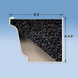 EZ 4 ft. Foam Filter Plastic Gutter Guard for 6 in. K-Style (24-Pack) - Super Arbor