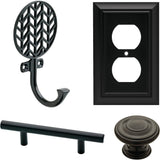 3 in. (76mm) Center-to-Center Matte Black Bar Pull (10-Pack) - Super Arbor
