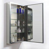 20 in. W x 36 in. H x 5 in. D Frameless Recessed or Surface-Mounted Bathroom Medicine Cabinet
