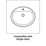 KOHLER Pinoir Wall-Mount Vitreous China Bathroom Sink in White with Overflow Drain - Super Arbor