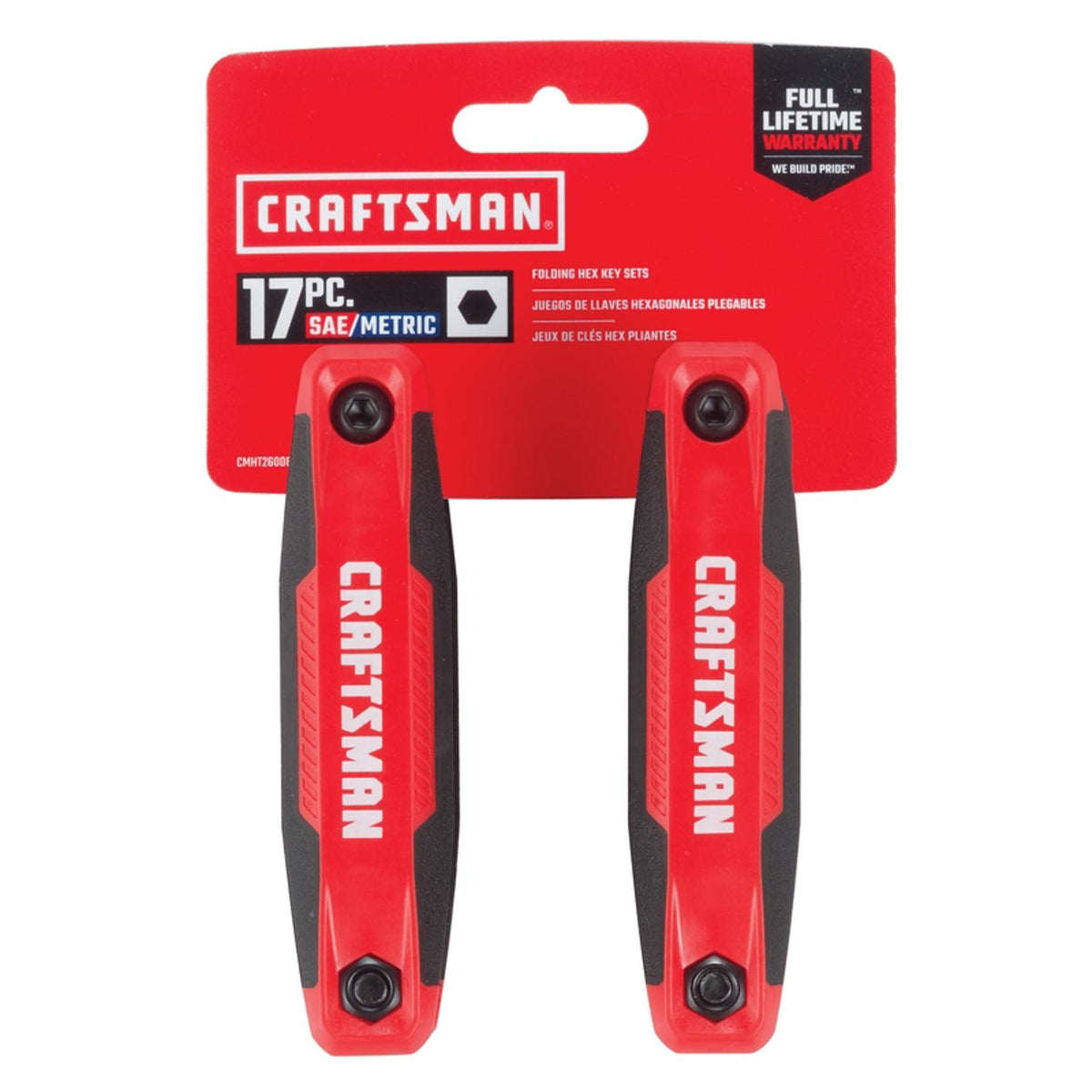 Craftsman Metric and SAE Fold-Up Hex Key Set, 2 Pack