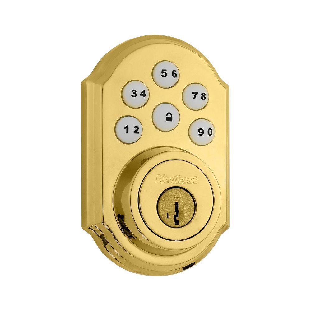 SmartCode 909 Satin Nickel Single Cylinder Electronic Deadbolt Featuring SmartKey Security and Tustin Passage Lever - Super Arbor