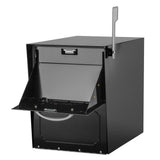 Oasis Jr. Elite Black Post-Mount Locking Mailbox - Super Arbor