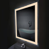 Edison Tri-Color 30 in. x 36 in. Single LED Wall Mounted Backlit LED Bathroom Mirror