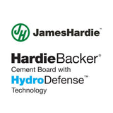 HardieBacker with HydroDefense Technology 3 ft. x 5 ft. x 0.42 in. Waterproof Cement Backer Board - Super Arbor