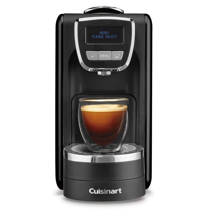 1-Cup Espresso Defined Black Espresso Machine
