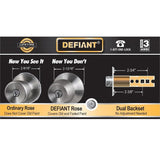 Defiant Brandywine Stainless Steel Bed/Bath Door Knob (6-Pack)