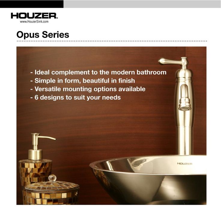 HOUZER Opus Series Undermount 13.6 in. Single Bowl Lavatory Sink with Overflow in Stainless Steel