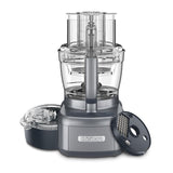 Elemental 13-Cup 3-Speed Gray Food Processor and Dicing Kit