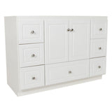 Ultraline 48 in. W x 21 in. D x 34.5 in. H Vanity Cabinet Only in Natural Alder - Super Arbor