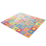 Hey! Play! Multi-Colored 6.5 in. x 6.5 in. x 0.25 in. Interlocking EVA Foam Shapes Puzzle Floor Tile (56-Pack)