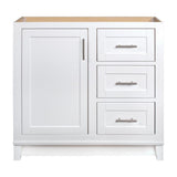 Kinghurst 30 in. W x 21 in. D x 33.5 in. H Bathroom Vanity Cabinet Only in White - Super Arbor