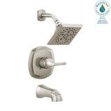 Portwood Single-Handle 5-Spray Tub and Shower Faucet with H2Okinetic in SpotShield Brushed Nickel (Valve Included) - Super Arbor