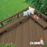 Olympic Maximum 5 gal. Espresso Semi-Transparent Exterior Stain and Sealant in One - Super Arbor
