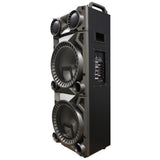 12 in. Rechargeable Double Subwoofer Portable Bluetooth Party Speaker - Super Arbor