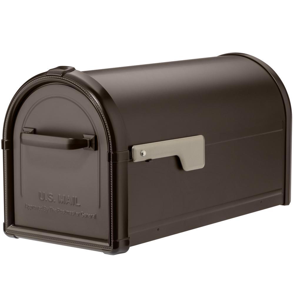 Hillsborough Post Mount Mailbox Copper - Super Arbor