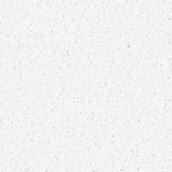 61 in. W x 22 in. D Quartz Double Basin Vanity Top in Snow White with White Basins - Super Arbor