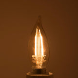 Bulbrite 25W Equivalent Amber Light CA10 Dimmable LED Filament Light Bulb (4-Pack)