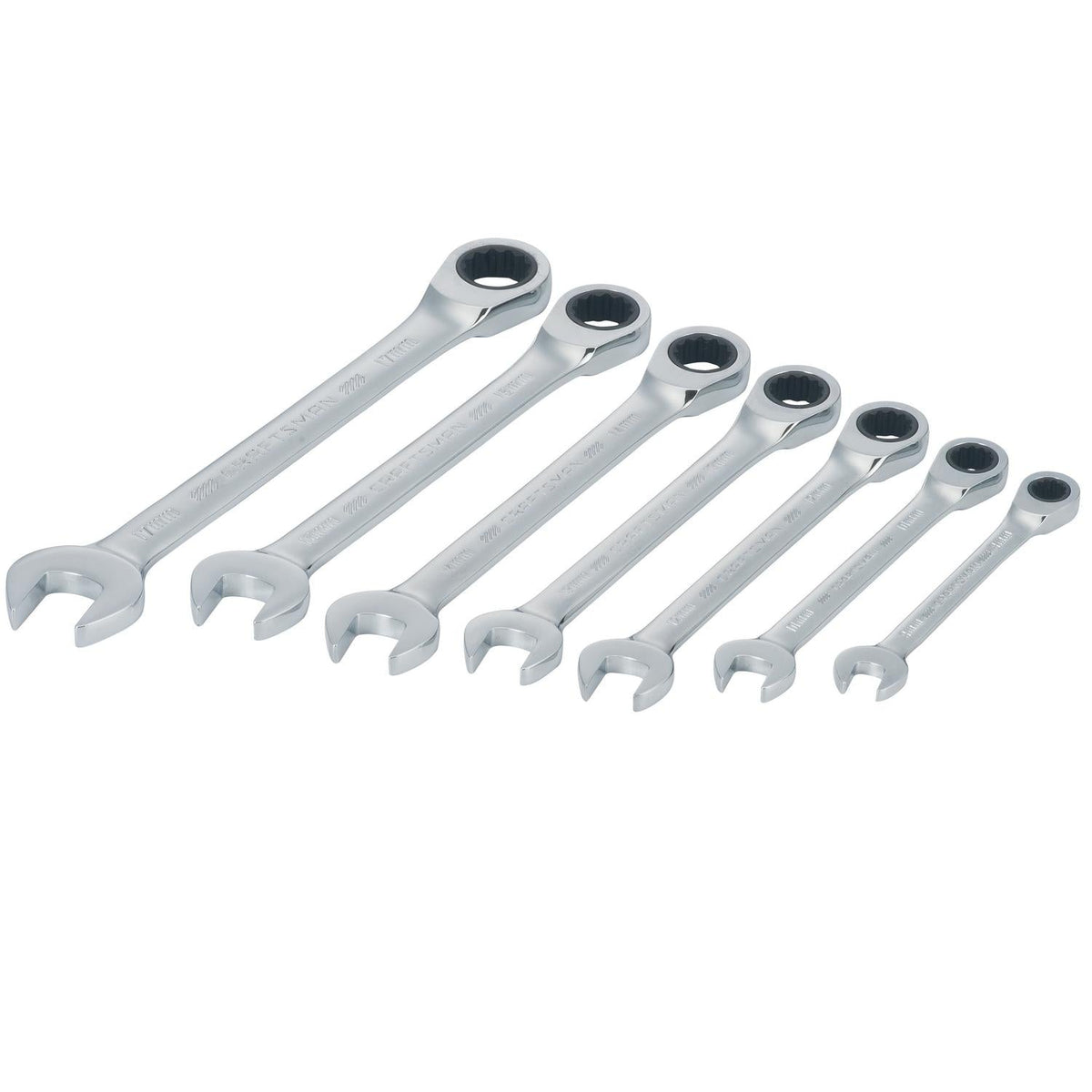 Craftsman 12 Point Metric Ratcheting Combination Wrench Set, 7 pc