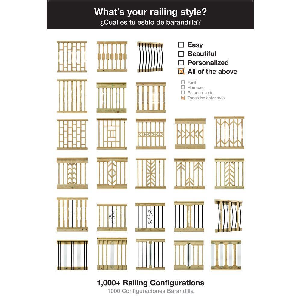 32 in. x 0.75 in. Aluminum Black Square Baluster (15-Pack) - Super Arbor