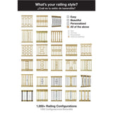 32 in. x 0.75 in. Aluminum Black Square Baluster (15-Pack) - Super Arbor