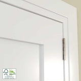 30 in. x 80 in. x 1-3/8 in. Shaker White Primed 2-Panel Solid Core Wood Interior Slab Door - Super Arbor
