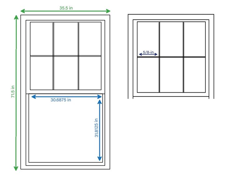 RELIABILT 150 Series New Construction 35-1/2-in x 71-1/2-in x 3-1/4-in Jamb Black Vinyl Dual-pane Single Hung Window with Grids Half Screen Included