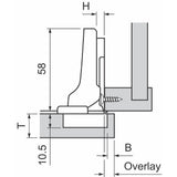 Frameless Cabinet Hinge (2-Pack) - Super Arbor
