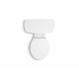 Highline Arc The Complete Solution 2-piece 1.28 GPF Single Flush Round-Front Toilet in White, Seat Included (3-Pack) - Super Arbor