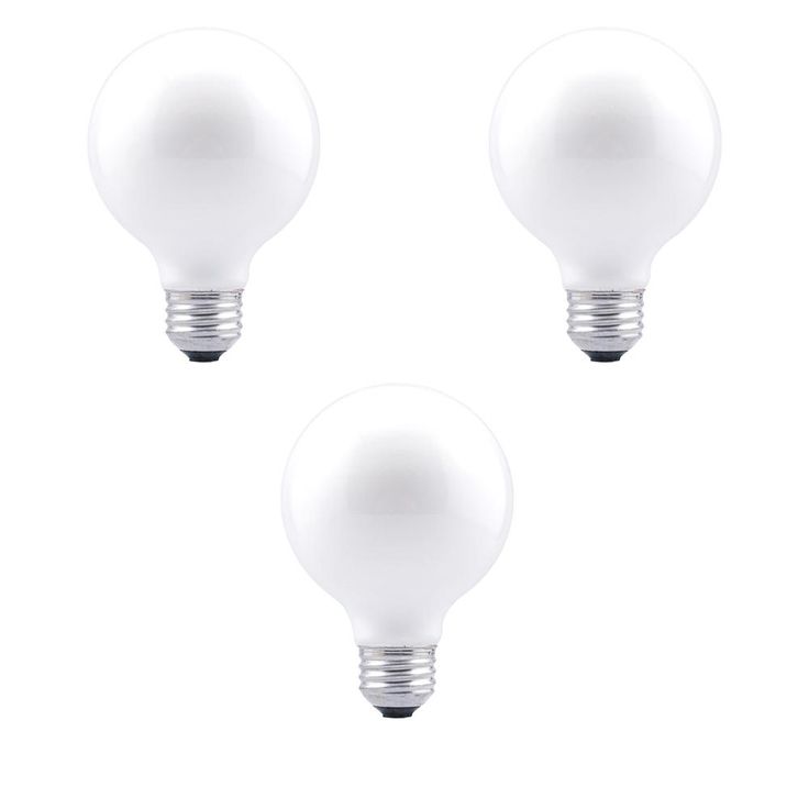 Sylvania 40-Watt Double Life G25 Incandescent Light Bulb (3-Pack)