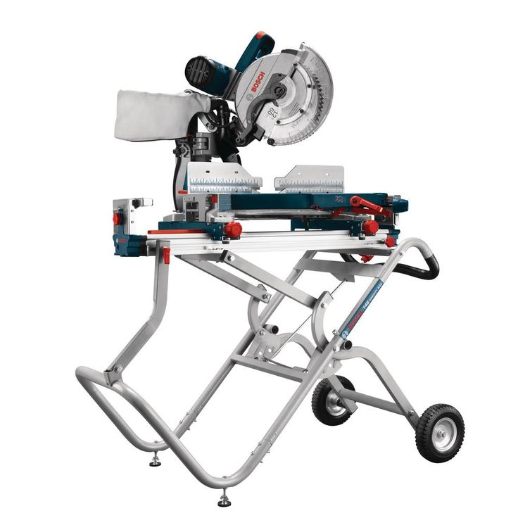 15 Amp 12 in. Corded Dual-Bevel Sliding Glide Miter Saw Combo Kit with Bonus Gravity Rise Wheeled Miter Saw Stand