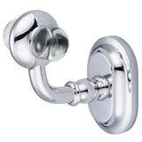 Glass Series Single Robe Hook in Brushed Nickel - Super Arbor
