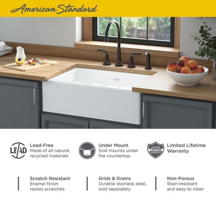 Delancey Farmhouse Apron Front Cast Iron 33 in. 4-Hole Single Bowl Kitchen Sink in Brilliant White
