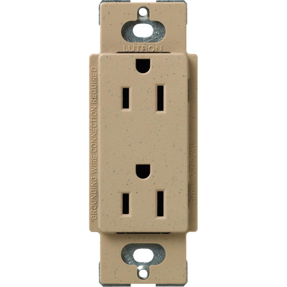 Claro 15 Amp Duplex Outlet, White - Super Arbor