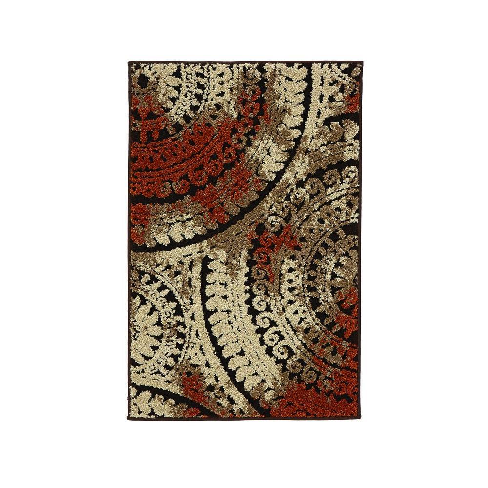 Spiral Medallion Cool Gray Tones 8 ft. x 10 ft. Area Rug - Super Arbor