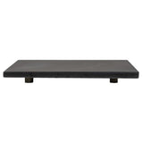 Eden Bath Rectangular Infinity Pool Sink in Lava Stone