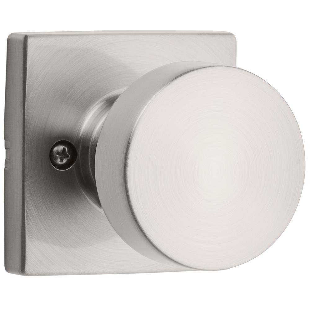 Pismo Square Satin Nickel Hall/Closet Door Knob - Super Arbor