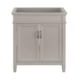 Ashburn 36 in. W x 21.75 in. D Vanity Cabinet in Grey - Super Arbor