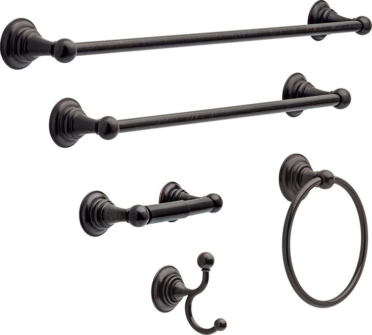 Delta Providence 24-in Venetian Bronze Wall Mount Single Towel Bar