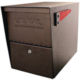 Package Master Locking Post-Mount Mailbox with High Security Reinforced Patented Locking System, Black - Super Arbor