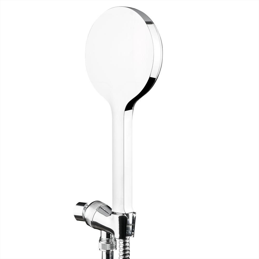 3-Spray 4.63 in. Single Wall Mount Handheld Adjustable Shower Head in Chrome Polished - Super Arbor